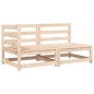 vidaXL Gartensofa mit Kissen 2-Sitzer Massivholz Kiefer vidaXL Gartensofa mit Kissen 2-Sitzer Massivholz Kiefer