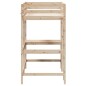 vidaXL Hochbett mit Schreibtisch 100x200 cm Massivholz Kiefer vidaXL Hochbett mit Schreibtisch 100x200 cm Massivholz Kiefer