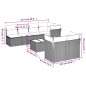 vidaXL 8-tlg. Garten-Sofagarnitur mit Kissen Grau Poly Rattan vidaXL 8-tlg. Garten-Sofagarnitur mit Kissen Grau Poly Rattan