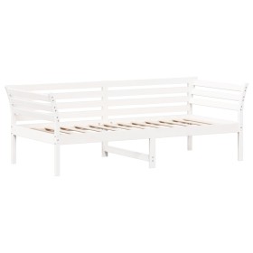 vidaXL Tagesbett Weiß 90x200 cm Massivholz Kiefer