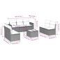 vidaXL 8-tlg. Garten-Sofagarnitur mit Kissen Beige Poly Rattan vidaXL 8-tlg. Garten-Sofagarnitur mit Kissen Beige Poly Rattan