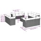 vidaXL 13-tlg. Garten-Sofagarnitur mit Kissen Grau Poly Rattan vidaXL 13-tlg. Garten-Sofagarnitur mit Kissen Grau Poly Rattan
