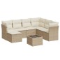 vidaXL 8-tlg. Garten-Sofagarnitur mit Kissen Beige Poly Rattan vidaXL 8-tlg. Garten-Sofagarnitur mit Kissen Beige Poly Rattan