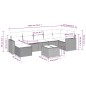 vidaXL 8-tlg. Garten-Sofagarnitur mit Kissen Beige Poly Rattan vidaXL 8-tlg. Garten-Sofagarnitur mit Kissen Beige Poly Rattan