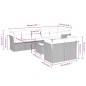vidaXL 9-tlg. Garten-Sofagarnitur mit Kissen Grau Poly Rattan vidaXL 9-tlg. Garten-Sofagarnitur mit Kissen Grau Poly Rattan