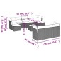 vidaXL 11-tlg. Garten-Sofagarnitur mit Kissen Beige Poly Rattan vidaXL 11-tlg. Garten-Sofagarnitur mit Kissen Beige Poly Rattan