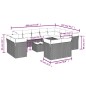vidaXL 13-tlg. Garten-Sofagarnitur mit Kissen Grau Poly Rattan vidaXL 13-tlg. Garten-Sofagarnitur mit Kissen Grau Poly Rattan