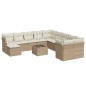 vidaXL 12-tlg. Garten-Sofagarnitur mit Kissen Beige Poly Rattan vidaXL 12-tlg. Garten-Sofagarnitur mit Kissen Beige Poly Rattan