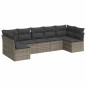vidaXL 7-tlg. Garten-Sofagarnitur mit Kissen Grau Poly Rattan vidaXL 7-tlg. Garten-Sofagarnitur mit Kissen Grau Poly Rattan