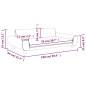 vidaXL Kindersofa Schwarz 100x54x33 cm Samt