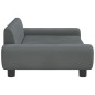 vidaXL Kindersofa Dunkelgrau 100x54x33 cm Samt vidaXL Kindersofa Dunkelgrau 100x54x33 cm Samt