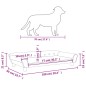 vidaXL Hundebett Blau 100x50x21 cm Samt vidaXL Hundebett Blau 100x50x21 cm Samt