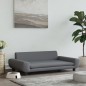 vidaXL Hundebett Dunkelgrau 100x54x33 cm Samt vidaXL Hundebett Dunkelgrau 100x54x33 cm Samt