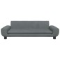 vidaXL Hundebett Dunkelgrau 100x54x33 cm Samt vidaXL Hundebett Dunkelgrau 100x54x33 cm Samt