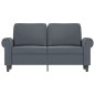 vidaXL 2-Sitzer-Sofa Dunkelgrau 120 cm Samt vidaXL 2-Sitzer-Sofa Dunkelgrau 120 cm Samt