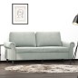 vidaXL 2-Sitzer-Sofa Hellgrau 140 cm Samt vidaXL 2-Sitzer-Sofa Hellgrau 140 cm Samt
