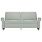 vidaXL 2-Sitzer-Sofa Hellgrau 140 cm Samt vidaXL 2-Sitzer-Sofa Hellgrau 140 cm Samt