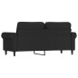 vidaXL 2-Sitzer-Sofa Schwarz 140 cm Samt vidaXL 2-Sitzer-Sofa Schwarz 140 cm Samt