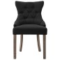 vidaXL Esszimmerstühle 6 Stk. Schwarz Stoff vidaXL Esszimmerstühle 6 Stk. Schwarz Stoff