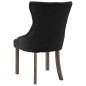 vidaXL Esszimmerstühle 6 Stk. Schwarz Stoff vidaXL Esszimmerstühle 6 Stk. Schwarz Stoff