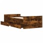 vidaXL Bett mit Schubladen Räuchereiche 75x190 cm vidaXL Bett mit Schubladen Räuchereiche 75x190 cm