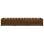 vidaXL Bettgestell mit Schubladen Braun Eichen-Optik 75x190 cm vidaXL Bettgestell mit Schubladen Braun Eichen-Optik 75x190 cm