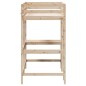 vidaXL Hochbett mit Schreibtisch 90x190 cm Massivholz Kiefer vidaXL Hochbett mit Schreibtisch 90x190 cm Massivholz Kiefer
