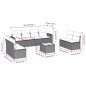 vidaXL 9-tlg. Garten-Sofagarnitur mit Kissen Beige Poly Rattan vidaXL 9-tlg. Garten-Sofagarnitur mit Kissen Beige Poly Rattan