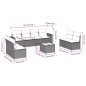 vidaXL 9-tlg. Garten-Sofagarnitur mit Kissen Grau Poly Rattan vidaXL 9-tlg. Garten-Sofagarnitur mit Kissen Grau Poly Rattan