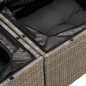 vidaXL Gartensofa 2-Sitzer mit Kissen Grau Poly Rattan vidaXL Gartensofa 2-Sitzer mit Kissen Grau Poly Rattan