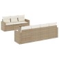vidaXL 8-tlg. Garten-Sofagarnitur mit Kissen Beige Poly Rattan vidaXL 8-tlg. Garten-Sofagarnitur mit Kissen Beige Poly Rattan
