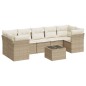 vidaXL 8-tlg. Garten-Sofagarnitur mit Kissen Beige Poly Rattan vidaXL 8-tlg. Garten-Sofagarnitur mit Kissen Beige Poly Rattan