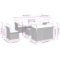 vidaXL 9-tlg. Garten-Sofagarnitur mit Kissen Grau Poly Rattan vidaXL 9-tlg. Garten-Sofagarnitur mit Kissen Grau Poly Rattan