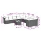 vidaXL 11-tlg. Garten-Sofagarnitur mit Kissen Grau Poly Rattan vidaXL 11-tlg. Garten-Sofagarnitur mit Kissen Grau Poly Rattan