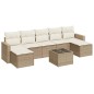 vidaXL 8-tlg. Garten-Sofagarnitur mit Kissen Beige Poly Rattan vidaXL 8-tlg. Garten-Sofagarnitur mit Kissen Beige Poly Rattan