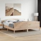 vidaXL Massivholzbett mit Kopfteil 180x200 cm Kiefer