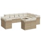 vidaXL 12-tlg. Garten-Sofagarnitur mit Kissen Beige Poly Rattan vidaXL 12-tlg. Garten-Sofagarnitur mit Kissen Beige Poly Rattan