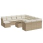 vidaXL 13-tlg. Garten-Sofagarnitur mit Kissen Beige Poly Rattan vidaXL 13-tlg. Garten-Sofagarnitur mit Kissen Beige Poly Rattan