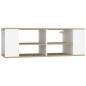 vidaXL TV-Wandschrank Weiß Sonoma-Eiche 102x35x35 cm Holzwerkstoff vidaXL TV-Wandschrank Weiß Sonoma-Eiche 102x35x35 cm Holzwerkstoff