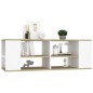 vidaXL TV-Wandschrank Weiß Sonoma-Eiche 102x35x35 cm Holzwerkstoff vidaXL TV-Wandschrank Weiß Sonoma-Eiche 102x35x35 cm Holzwerkstoff