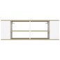 vidaXL TV-Wandschrank Weiß Sonoma-Eiche 102x35x35 cm Holzwerkstoff vidaXL TV-Wandschrank Weiß Sonoma-Eiche 102x35x35 cm Holzwerkstoff
