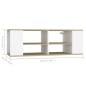 vidaXL TV-Wandschrank Weiß Sonoma-Eiche 102x35x35 cm Holzwerkstoff vidaXL TV-Wandschrank Weiß Sonoma-Eiche 102x35x35 cm Holzwerkstoff