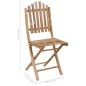 Klappbare Gartenstühle 2 Stk. mit Kissen Bambus Klappbare Gartenstühle 2 Stk. mit Kissen Bambus