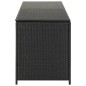 vidaXL Gartenbox Poly Rattan 200x50x60 cm Schwarz vidaXL Gartenbox Poly Rattan 200x50x60 cm Schwarz
