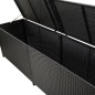 vidaXL Gartenbox Poly Rattan 200x50x60 cm Schwarz vidaXL Gartenbox Poly Rattan 200x50x60 cm Schwarz