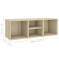 vidaXL Schuhbank Sonoma-Eiche 105x35x35 cm Holzwerkstoff vidaXL Schuhbank Sonoma-Eiche 105x35x35 cm Holzwerkstoff