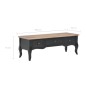 vidaXL TV-Schrank Schwarz 100 x 35 x 35 cm Holz vidaXL TV-Schrank Schwarz 100 x 35 x 35 cm Holz