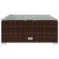 vidaXL 9-tlg. Garten-Lounge-Set mit Kissen Poly Rattan Braun vidaXL 9-tlg. Garten-Lounge-Set mit Kissen Poly Rattan Braun