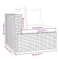 vidaXL 9-tlg. Garten-Lounge-Set mit Kissen Poly Rattan Braun vidaXL 9-tlg. Garten-Lounge-Set mit Kissen Poly Rattan Braun