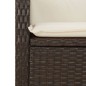 vidaXL 5-tlg. Garten-Essgruppe mit Kissen Braun Poly Rattan vidaXL 5-tlg. Garten-Essgruppe mit Kissen Braun Poly Rattan